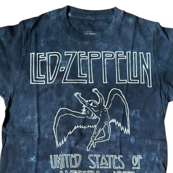 Led Zeppelin Band Tee Graphic T-Shirt 100% Cotton Tie Dye Women's Size Small - Picture 3 of 9